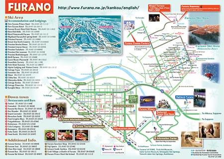a map of the city of furano.