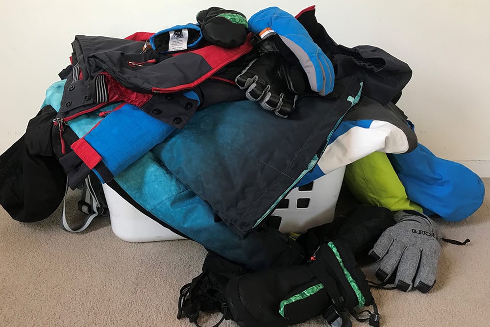 How to wash your snow gear.